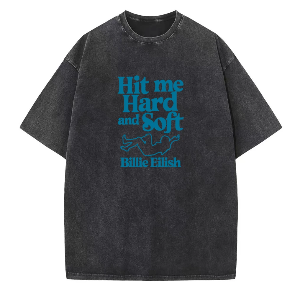 

Hit Me Hard and Soft 2024 O-Neck Cotton Shirts Casual Fans Gift Short Sleeve Summer Vintage Harajuku Women and Man