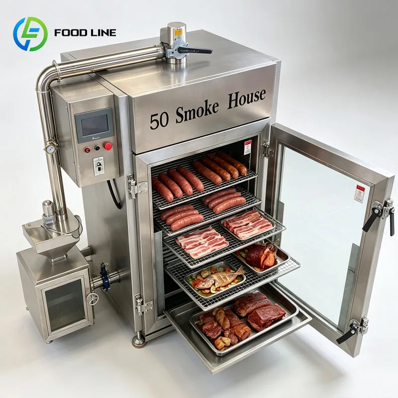 Smoking Oven Industrial Smokehouse Industrial Smoker Machine for Bacon Sausage Fish Food Processing Customized