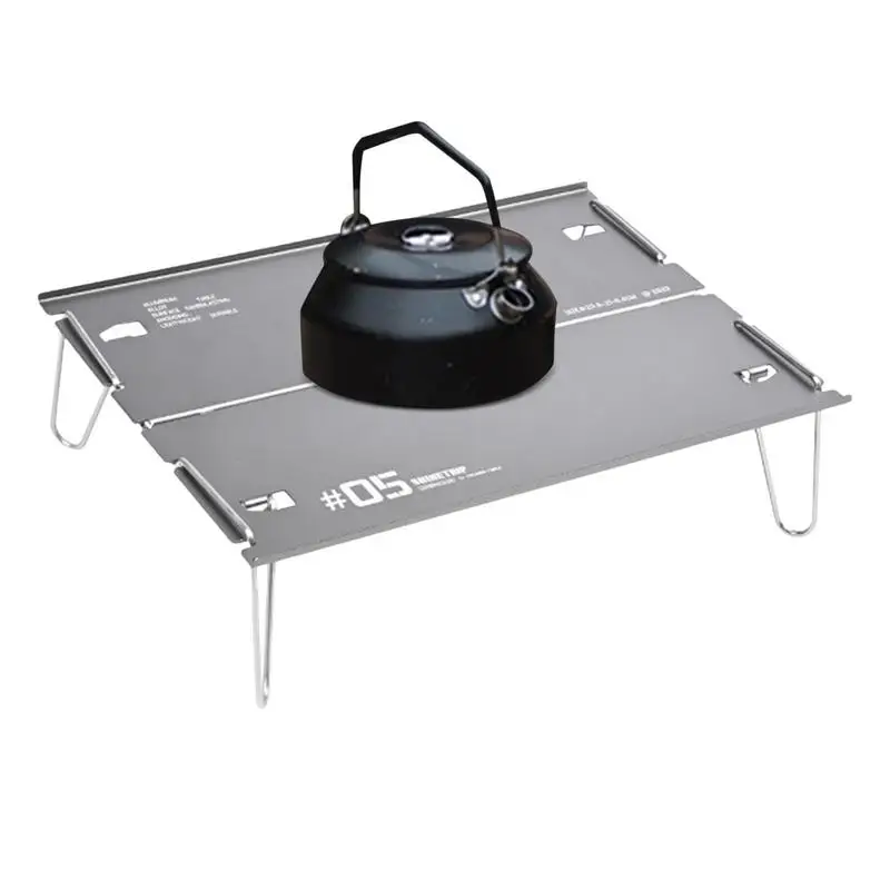 

Small Beach Table Mini Aluminum Camping Tables Beach Side Table Outdoor Tea Table Backpacking Table For Outdoor Indoor Beach