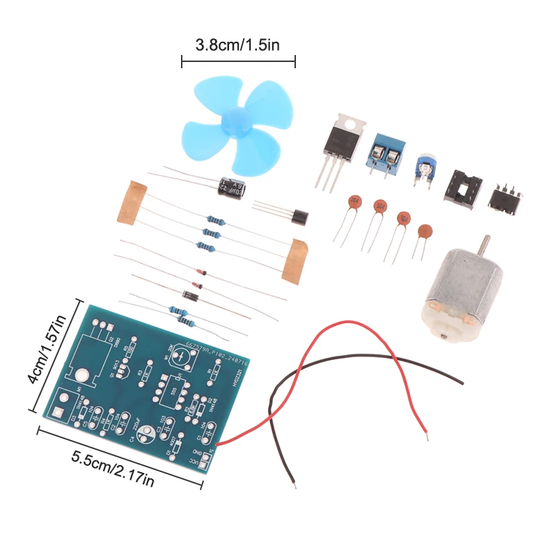 DIY NE555 DC Motor Pulse Width Speed Controller Electronic Soldering Practice Loose Partsnic Kit Physics Teaching Supplies
