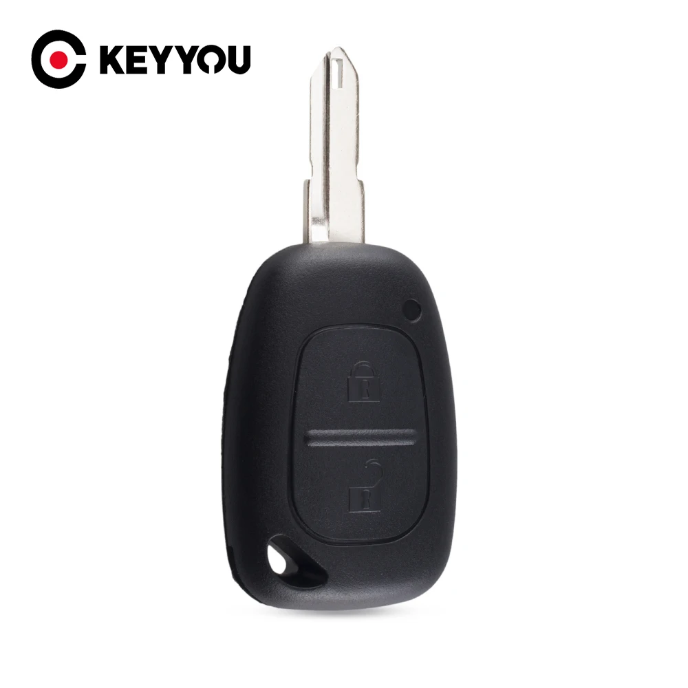 KEYYOU 2 Button Remote Car Key Cover FOB Shell Case For Opel Vivaro Movano Renault Traffic Kangoo For Nissan Vauxhall