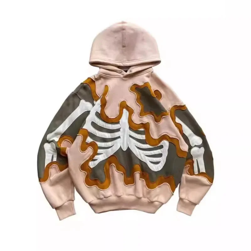 3d Finger Hoodie Männer Punk y2k Straße dunkel Retro ins Amerika gedruckt gleichen losen personal isierten trend igen Hoodie Langarm Unisex Top