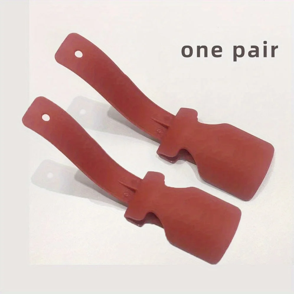 2 pièces/ensemble chaussures paresseuses aide poignée corne de chaussure aide de levage de chaussures pour personnes âgées personnes handicapées chausse-pied en plastique convient à toutes les chaussures