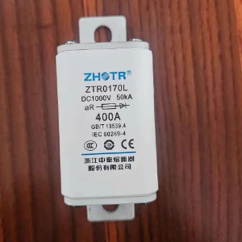 ZTR0170L Quick Fuse DC1000V 50kA Low Voltage Charging Pile Fuse Chip aR 250A 400A 300A 150A 200A 315A for Electrical Systems