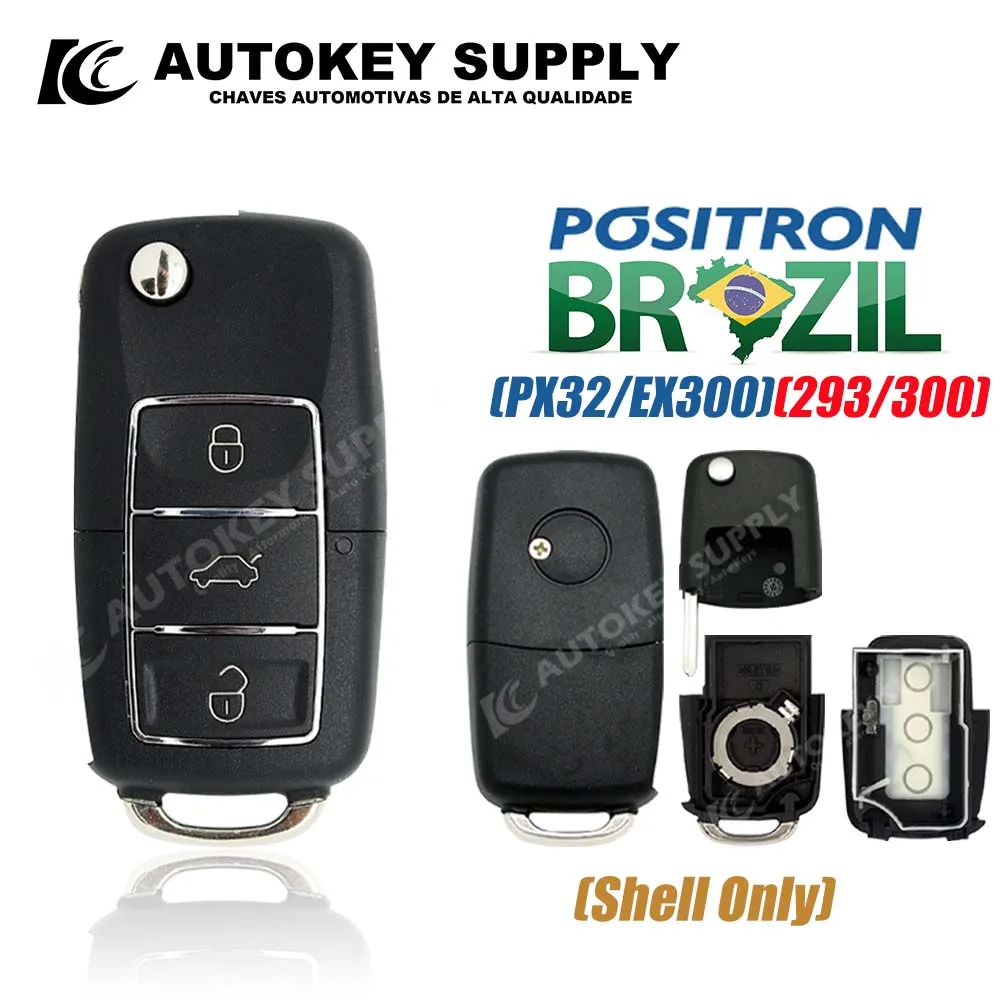 Autokeysupply  PX32 293 EX300 330 360 Program Switching / Car Key Shell /Complete Apply Control  For Brazil Positron Flex