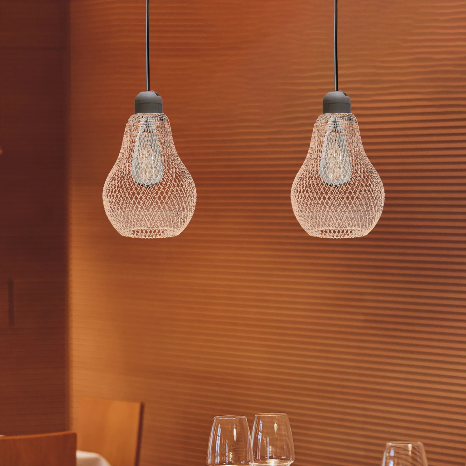 

Metal Lampshade Pendant Lamp Shade Hollow Out Design Small Decorative Hanging Light Shade for Home Hotel Restaurant Cafe