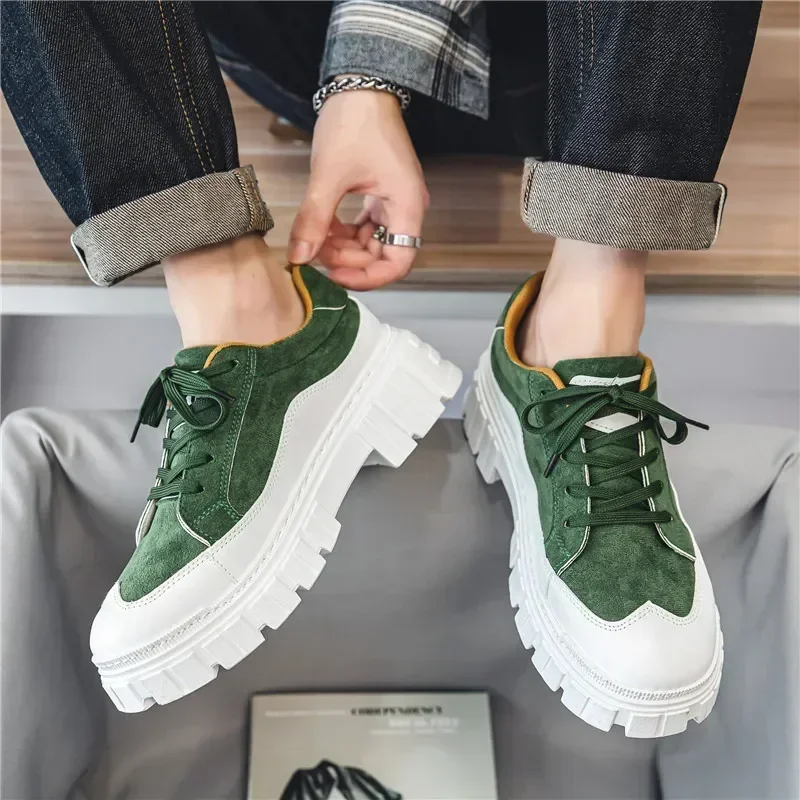 Zapatillas tácticas plataforma suela gruesa para hombre - imagen 2