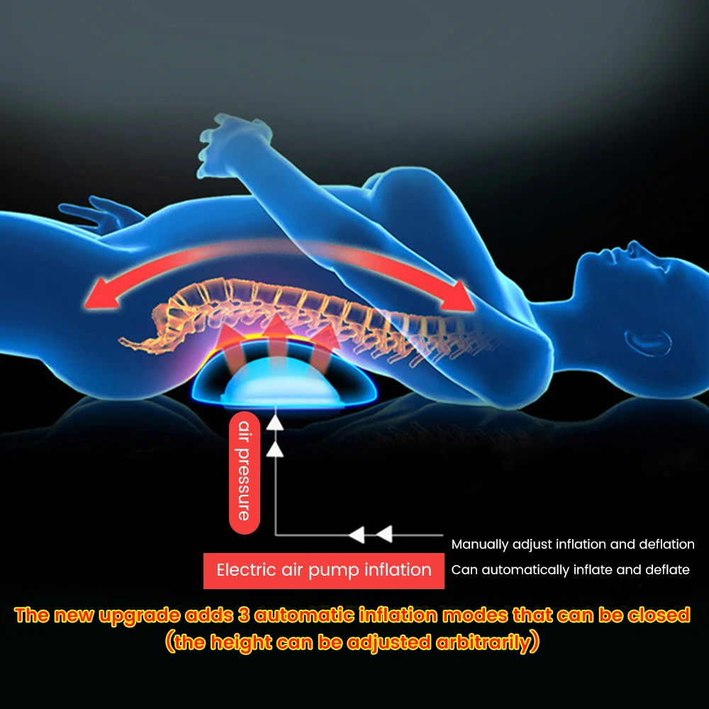 電気パルス灸バックマッサージ振動加熱腰椎腰牽引エアバッグ治療クッションマッサージリリーフ痛み