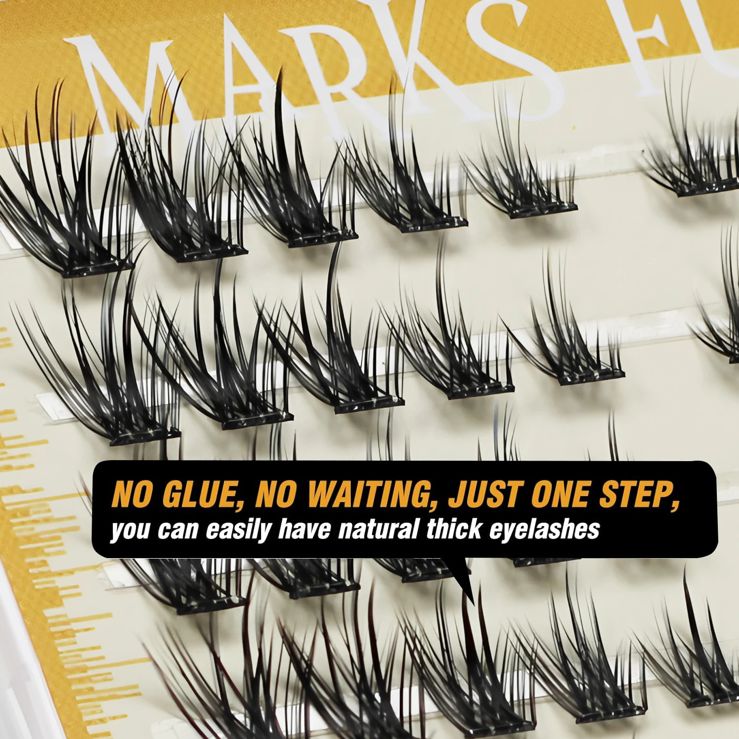 Ciglia finte autoadesive 80 pezzi, aspetto naturale, 11-15 mm, occhio di gatto occhio di volpe, riutilizzabili, ultrasottili e leggere, arricciatura a D, adatte per principianti