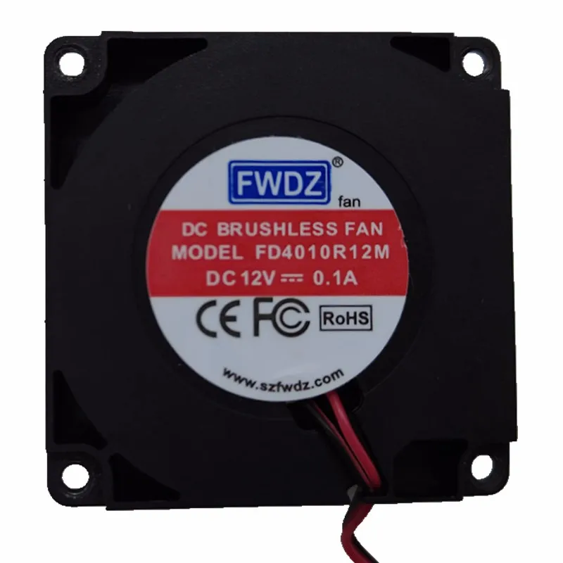 FD4010R12M 12V 0.1A 2800RPM 40 * 40 * 10MM blower fan mini 3D printer Computer fan ultra quiet side blowing turbine fan