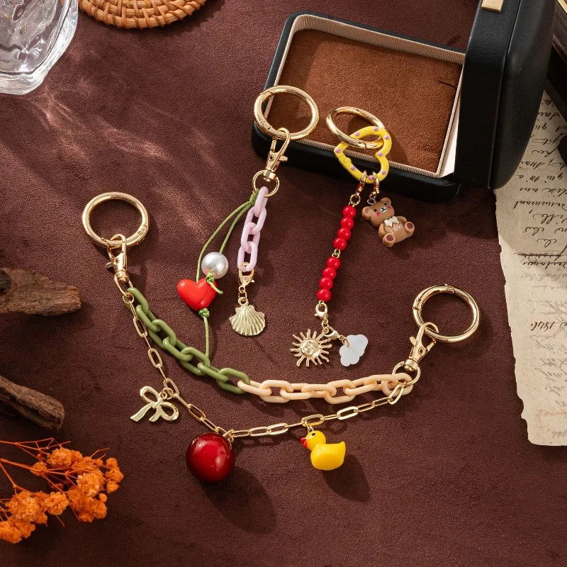 

Новый DIY простой модный брелок в виде скорлупы яблока, элегантная пряжка для багажа для женщин, брелок для сумок, очаровательные ювелирные изделия