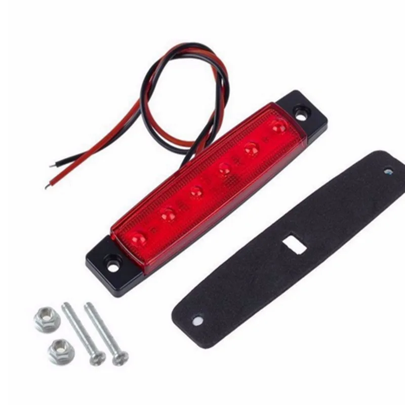 1Pcs Truck Trailer Side Marker Indicators clearance light Car Brake Rear Warning Tail Light LED 12V 24V Warning signal lamp