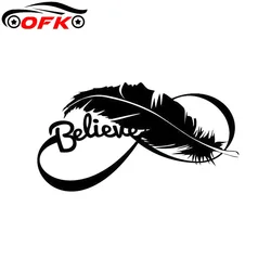 Creative Car Sticker Beautiful Bird FEATHER Art Graphic Vinyl Decals Motorcycle Pattern Body PVC 20cm X 10cm