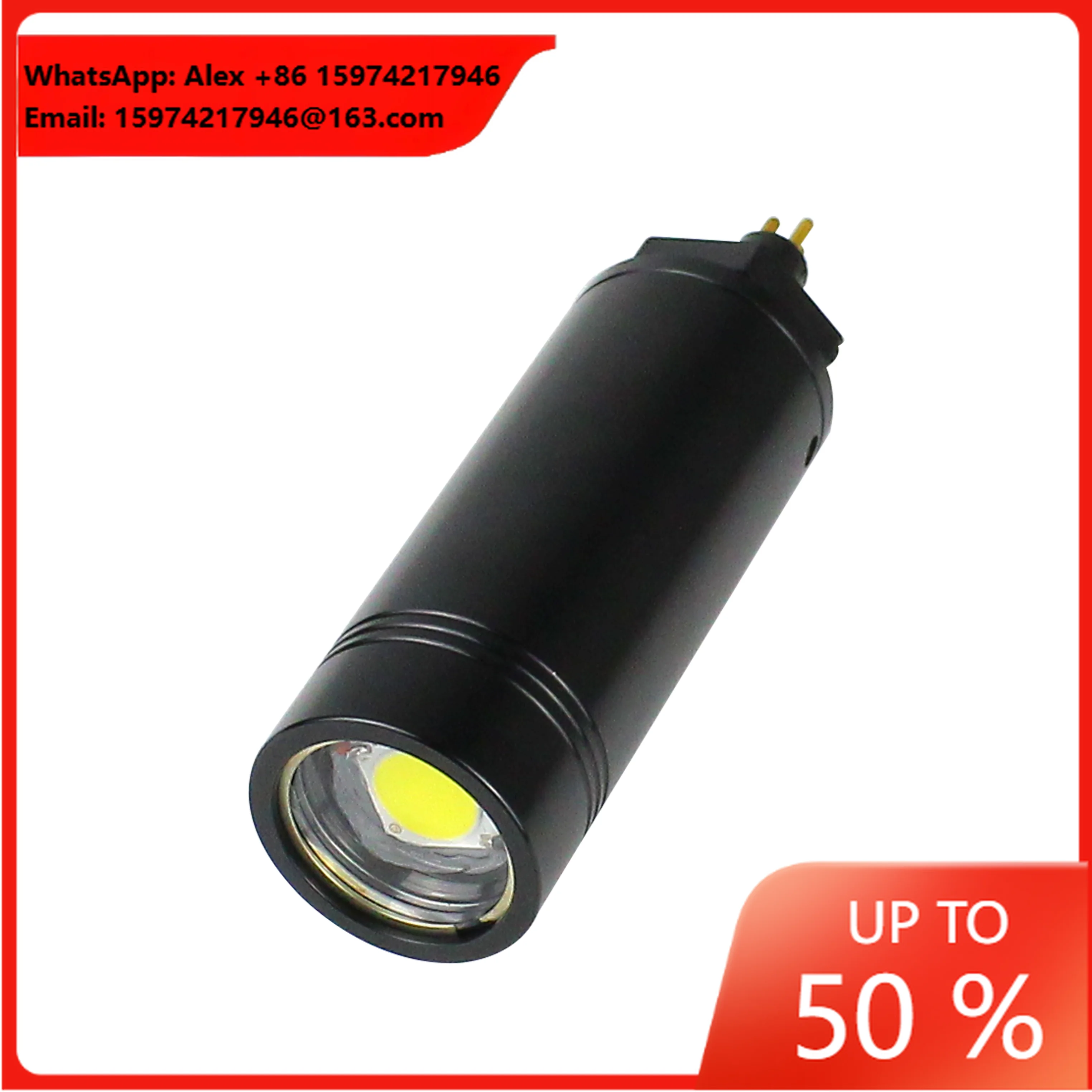 Factory Direct 500M Depth 2000 Lumen Diving Light For ROV High Performance Underwater Light For Drones Accessories