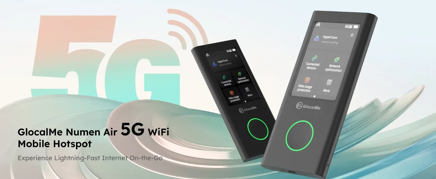 GlocalMe U50 Numen Air 5G Global cloudsim Router High Speed