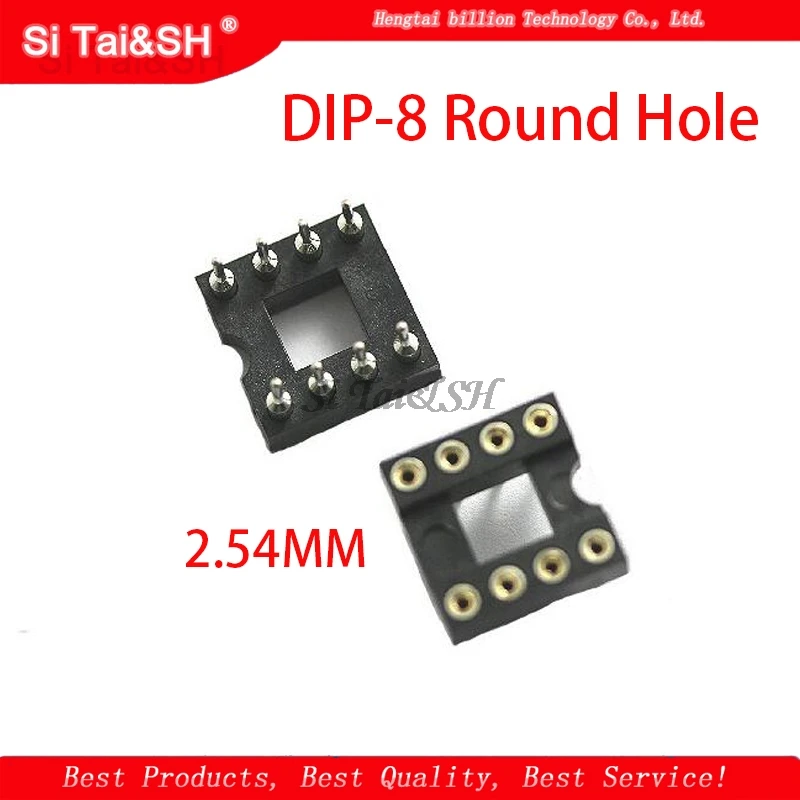 20 stks Ronde Gat 8 Pins 2.54 MM Sockets Adapter Soldeer Type 8 PIN Connector molewei Data systeem