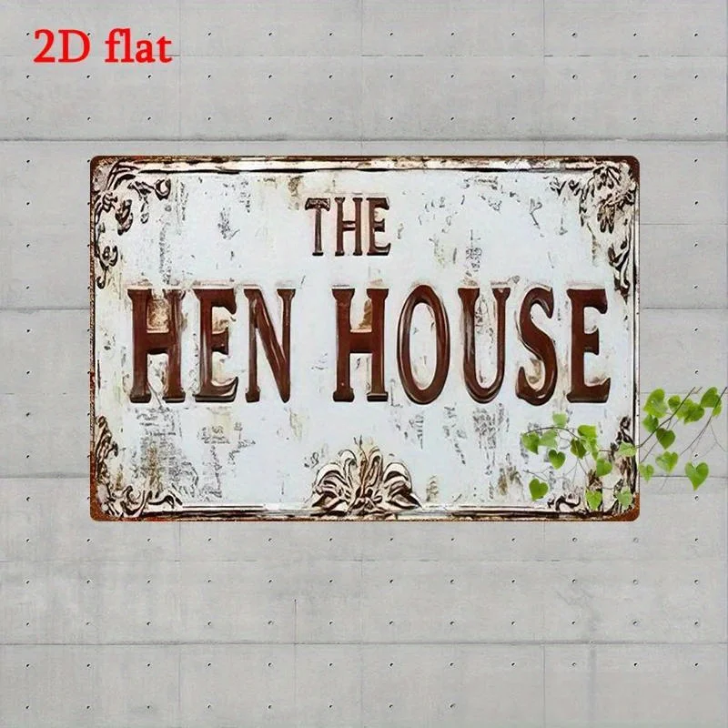Vintage metal Wall Art Sign 