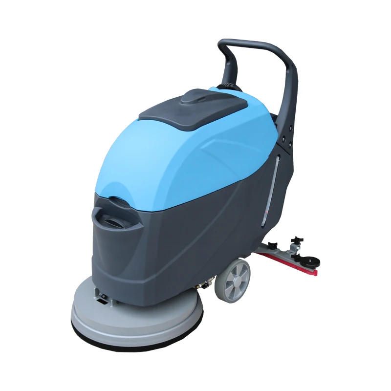

Automatic Hand Push Compact Floor Scrubber Workshop Floor Cleaning Equipment