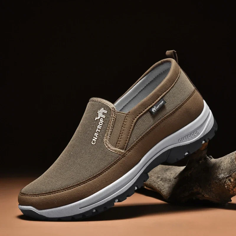 Mocassins pour hommes, baskets en maille respirante, antidérapantes, vulcanisées, semelle souple, couleur unie, chaussures d'eau confortables, Zapatos