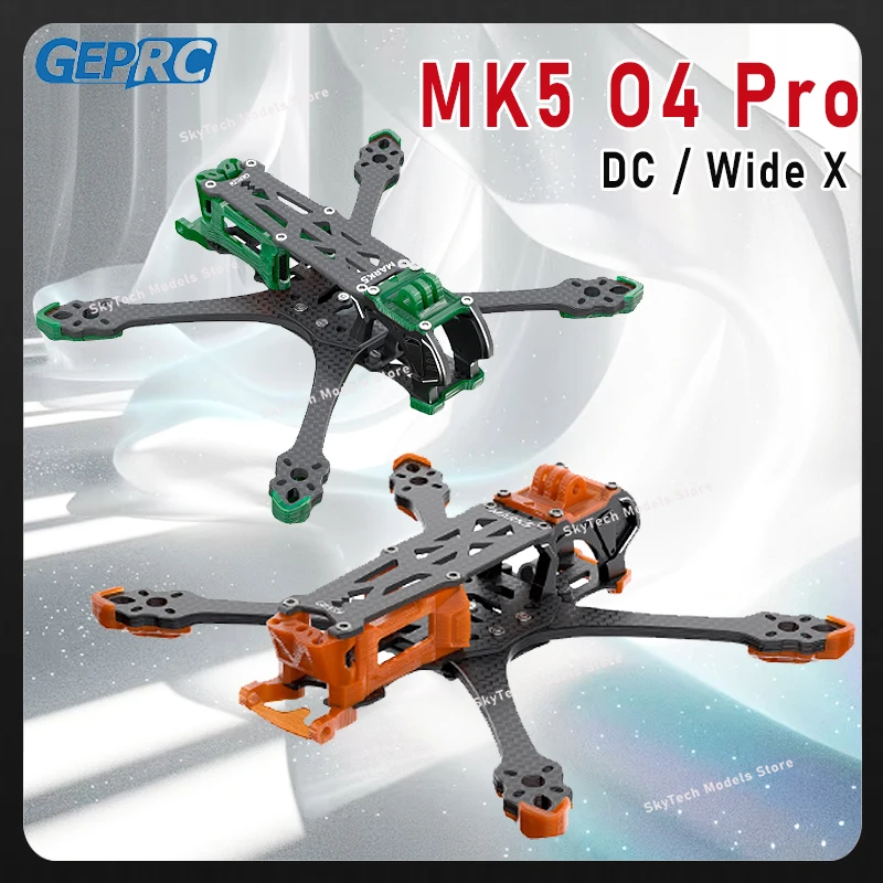 

GEPRC GEP-MK5 O4 Pro DC Mark5 Wide X Frame 5-дюймовый углеродное волокно RC FPV Квадрокоптер Вертолет Запасные аксессуары Запчасти