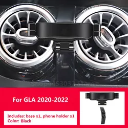 Car Phone Holder For Mercedes Benz GLA X247 2020-2022 Gravity Navigation Special Bracket Rotatable Support Clamping Accessories