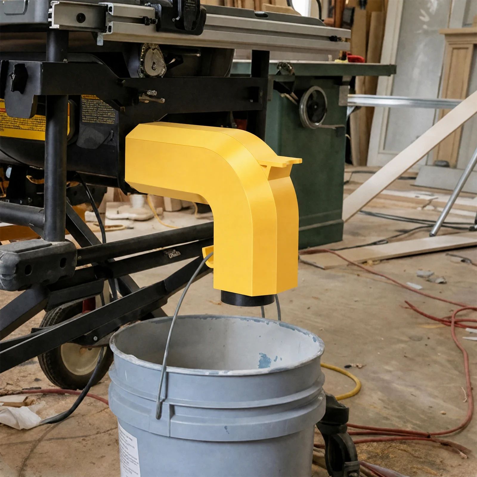 Table Saw Dust Adapter Fit for DWE7485 DW745 DWE7491 Table Saw Dust Collection Elbow 2.5 In Hose Connector Tool
