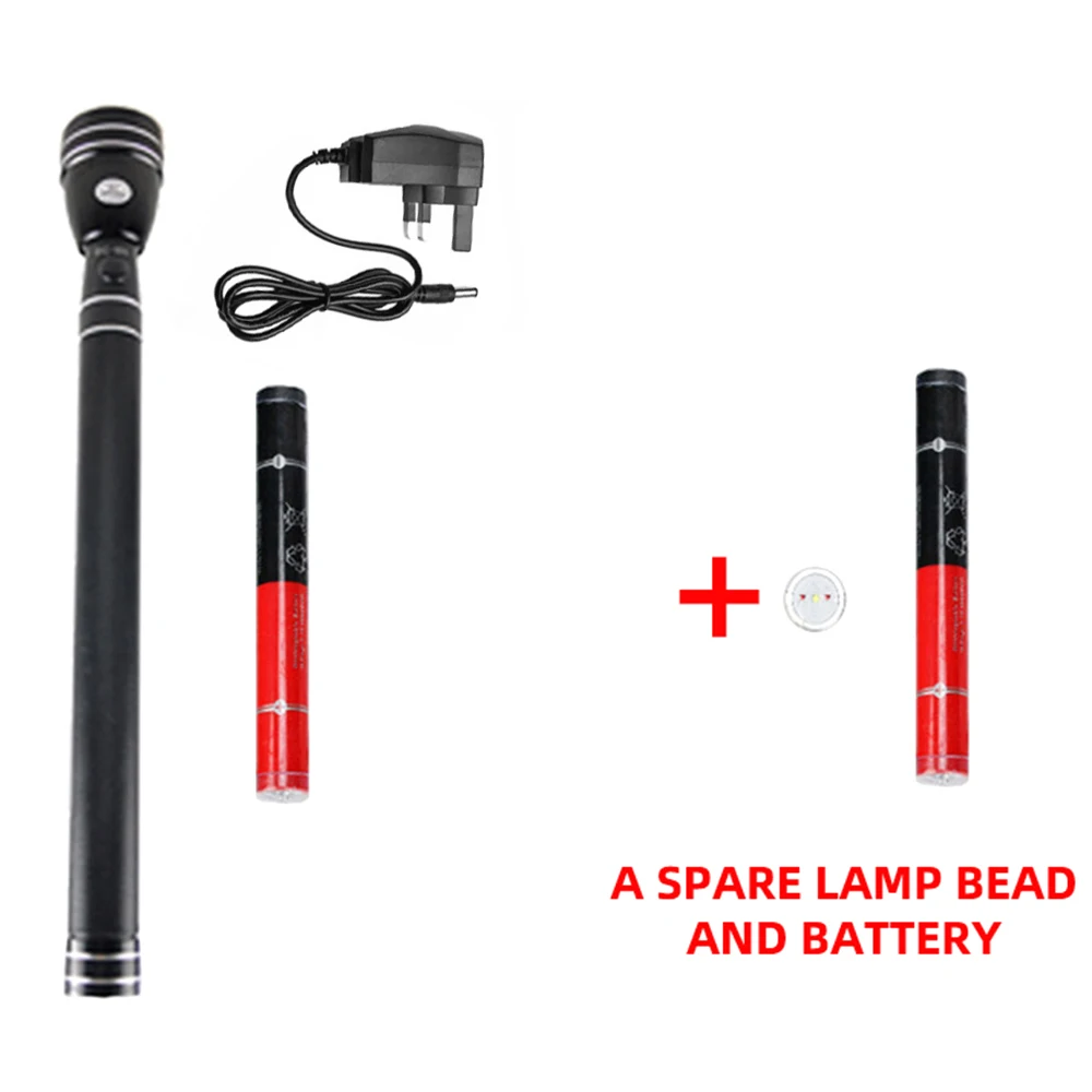 High Power Rechargeable LED Flashlight 500m Long Range 3 Modes Light USB EDC Torchlight for Home Travel Camping