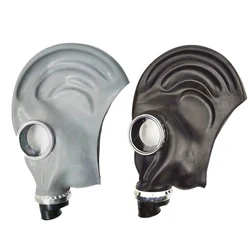 49/64 Type Full Mask Respirator Multipurpose Black/Gray Painting Spray Pesticide Natural Rubber Chemical Prevention Gas Mask