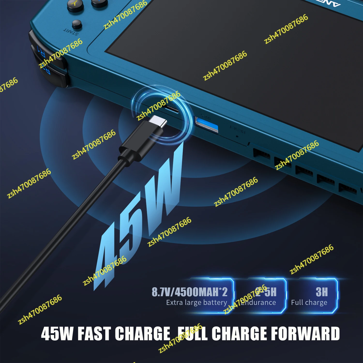 أزرق 1 تيرابايت + 16 جيجابايت وحدة تحكم ريترو محمولة كمبيوتر صغير للألعاب SteamOS WIN10 Batocera 5.94 بوصة مشغل ألعاب محمول