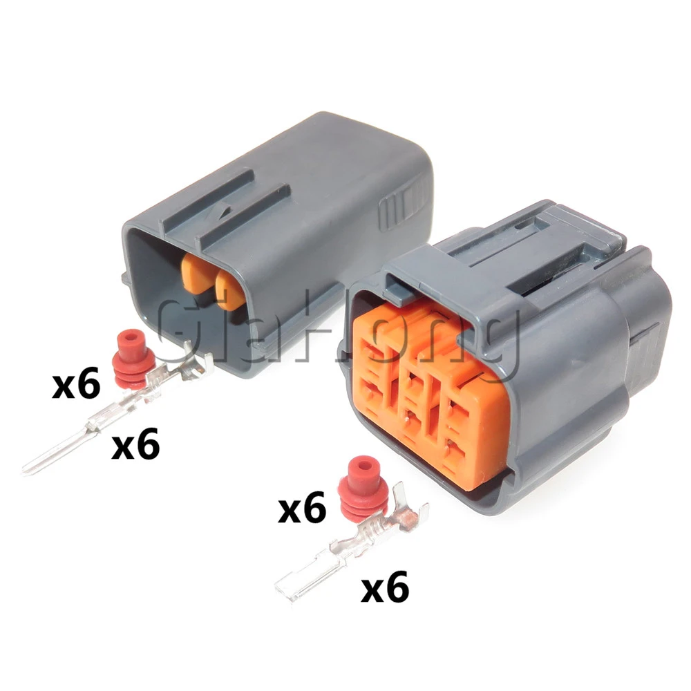 1ชุด6วิธีซีลรถซ็อกเก็ต6195-0021คันเร่ง Pedal Connector 6195-0024เหยียบคันเร่งตำแหน่งเซ็นเซอร์ปลั๊ก