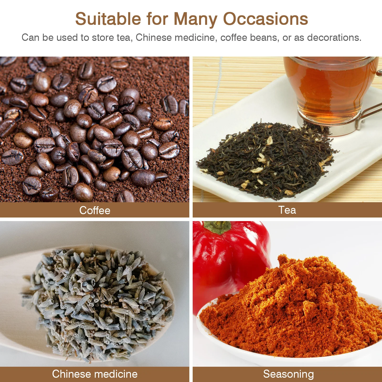 

Golden Brass Tea Canister Sturdy Long-Lasting Storage Jar for Loose Tea Herbs Spices Airtight Freshness Keeper Decorative Home