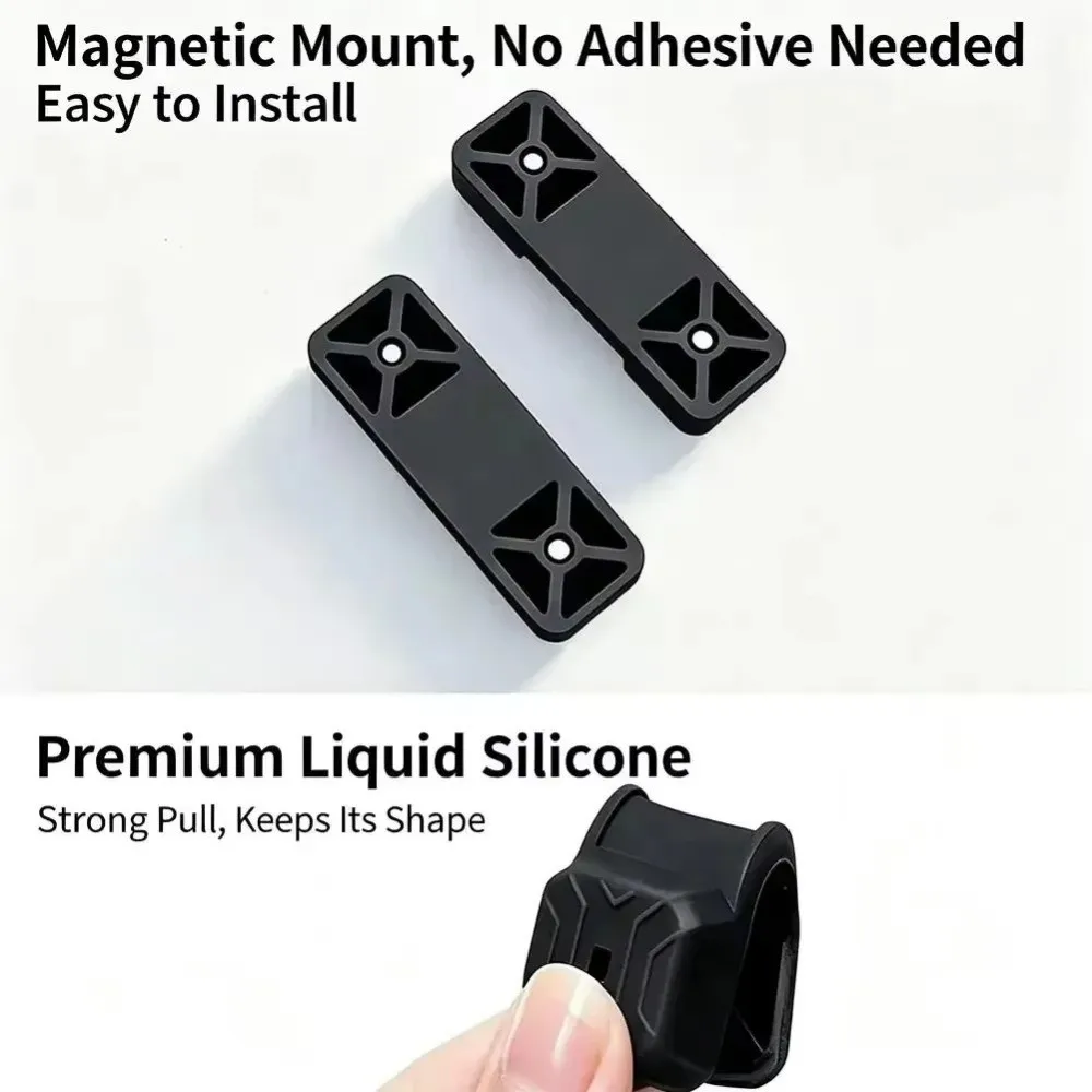 4pcs Silicone Magnetic Car Door Shock Absorber Universal Sound Deadening Door Lock Buffer Pad Anti-Vibration Shock Absorbing