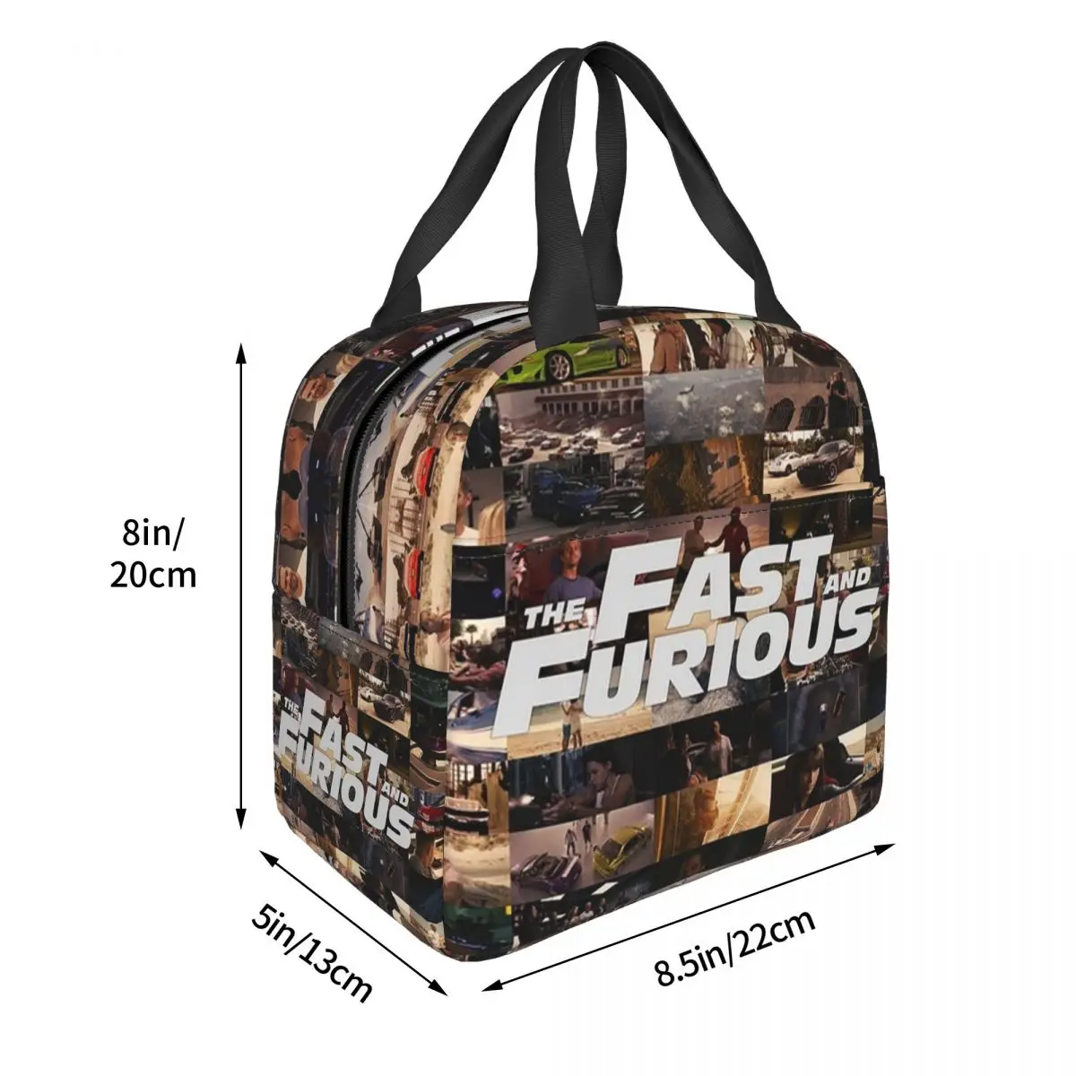 Fast And Furious - Legends - Tribute Lunch Bags Insulated Bento Box Lunch Tote Picnic Bags Thermal Bag for Woman Children Work