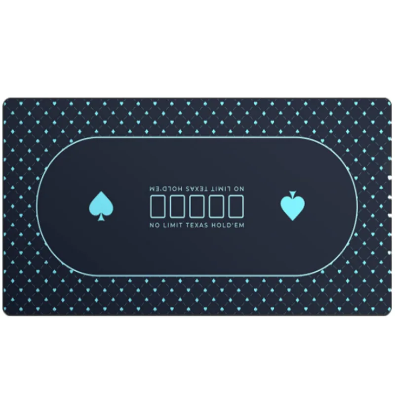 

Casino Texas Hold'em Table Mat Multiple Players Poker Table Tablecloth Rubber Anti Slip Poker Mahjong Board Games Tablecloth