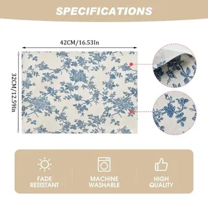 Country -style, classic, minimalist, heat resistant, fabrics, European and Americans, 4 pcs 8 Main Sales Place American Place - №8