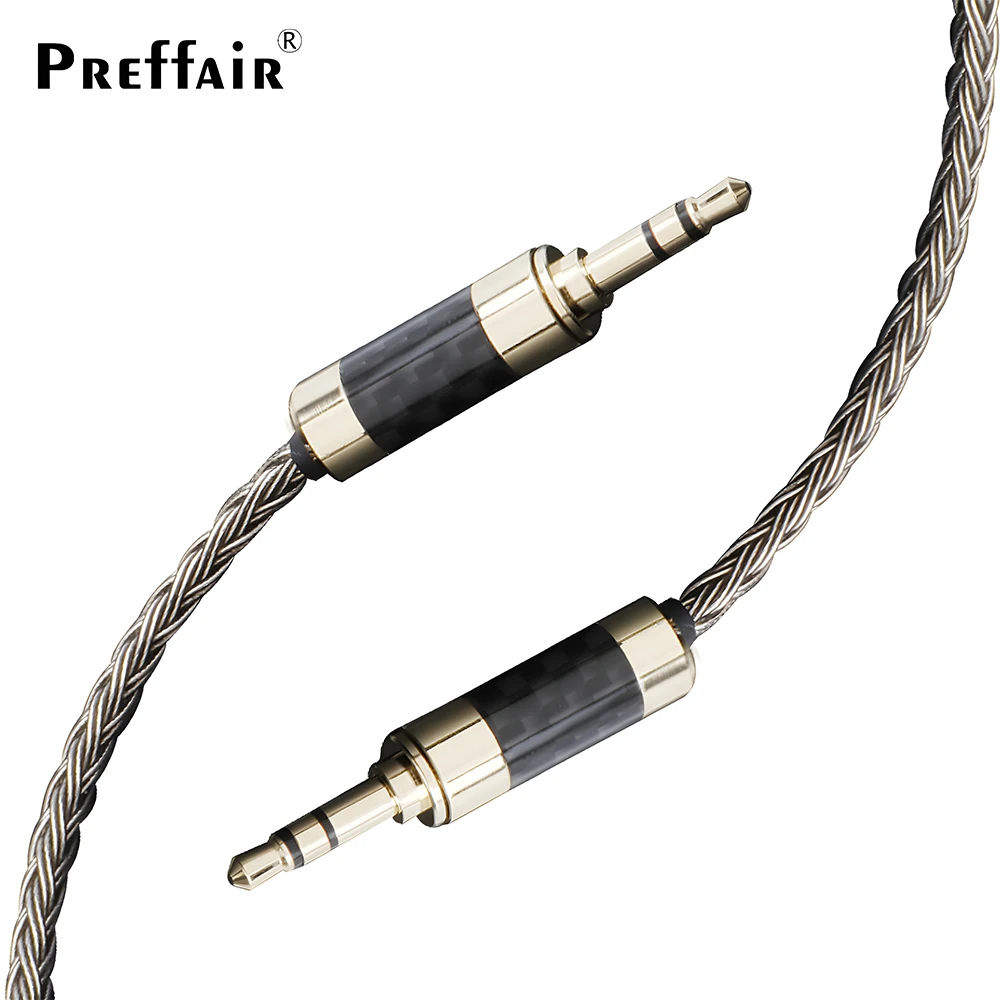 Kabel słuchawkowy Hi-Fi 7N OCC posrebrzany 3.5mm do 3.5mm, kabel adapter, kabel audio ulepszony, kabel do słuchawek, kabel audio Hi-Fi — zdjęcie produktu 6
