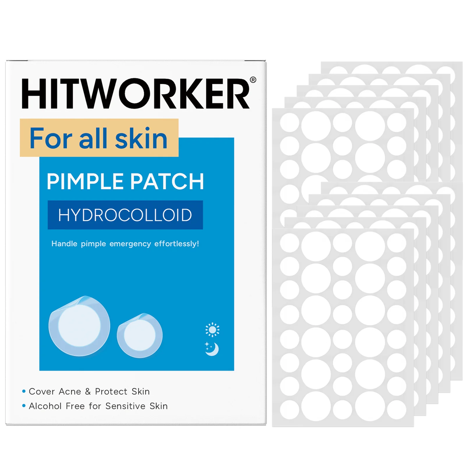 

Водно-коллоидные пластыри от акне, без спирта, мягкие и не раздражающие кожу, с высококачественной салициловой кислотой и маслом чайного дерева.