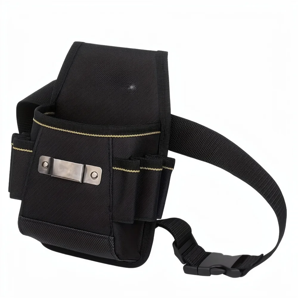 Heavy Duty Tool Waist Bag Wear Resistant Oxford Organizer Pouch For Electrician Woodworker Handyman Repair Hardware