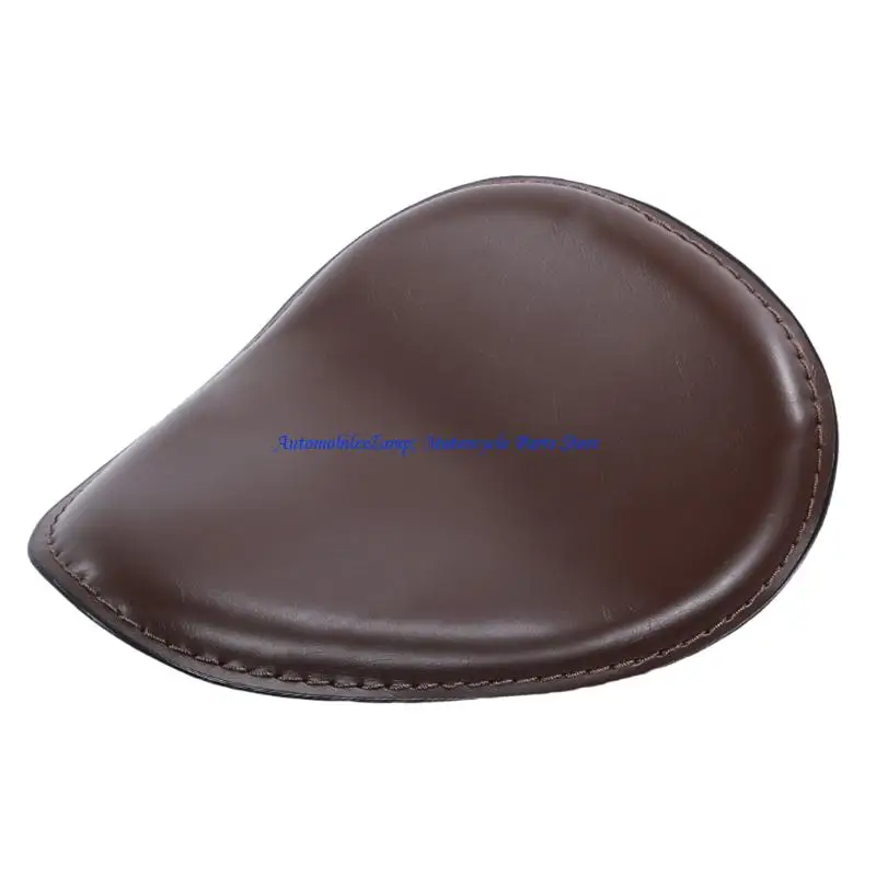 H7BD Elegant Print Spring Supported Triangle Pad with Anti Wear PU Leather Motorcycle Seating Pad for Bike Trikes