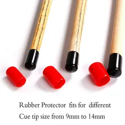 5Pcs/20Pcs/50Pcs/100Pcs Rubber Billiard Pool Cue Tip Cover Ferrule Slip-on Shockproof Protector