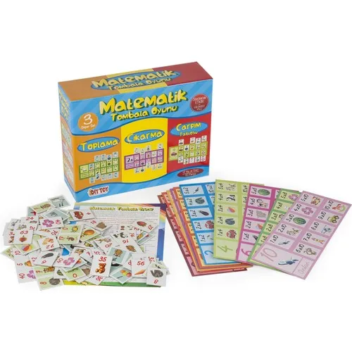 Diytoy 9239 Math Bingo Educatief Spel Set. Math Is Nooit Dit Plezier.