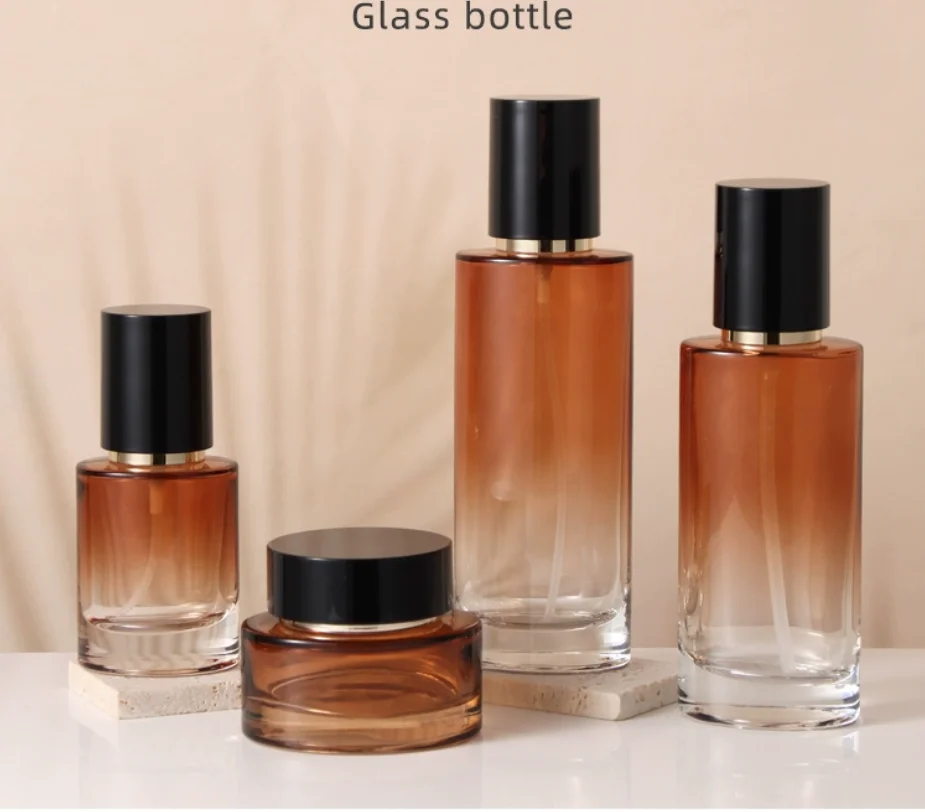 

30ml-120ml oval shape glass bottle moisture essence serum/lotion/emulsion/foundation/toner toilet water cosmetic packing