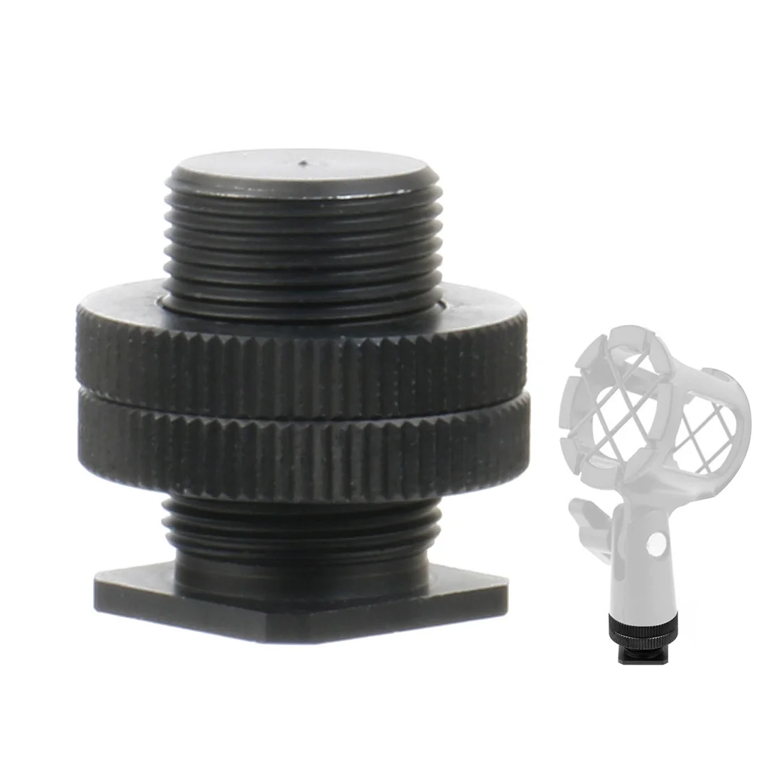 3/8 1/4 5/8 Single Dual Nut Stativplatte zum Blinken Kalter Blitzschuh-Schraubenadapter für GoPro 13 Insta360 X4 Light Stativ-Mikrofonhalter – Detail 19