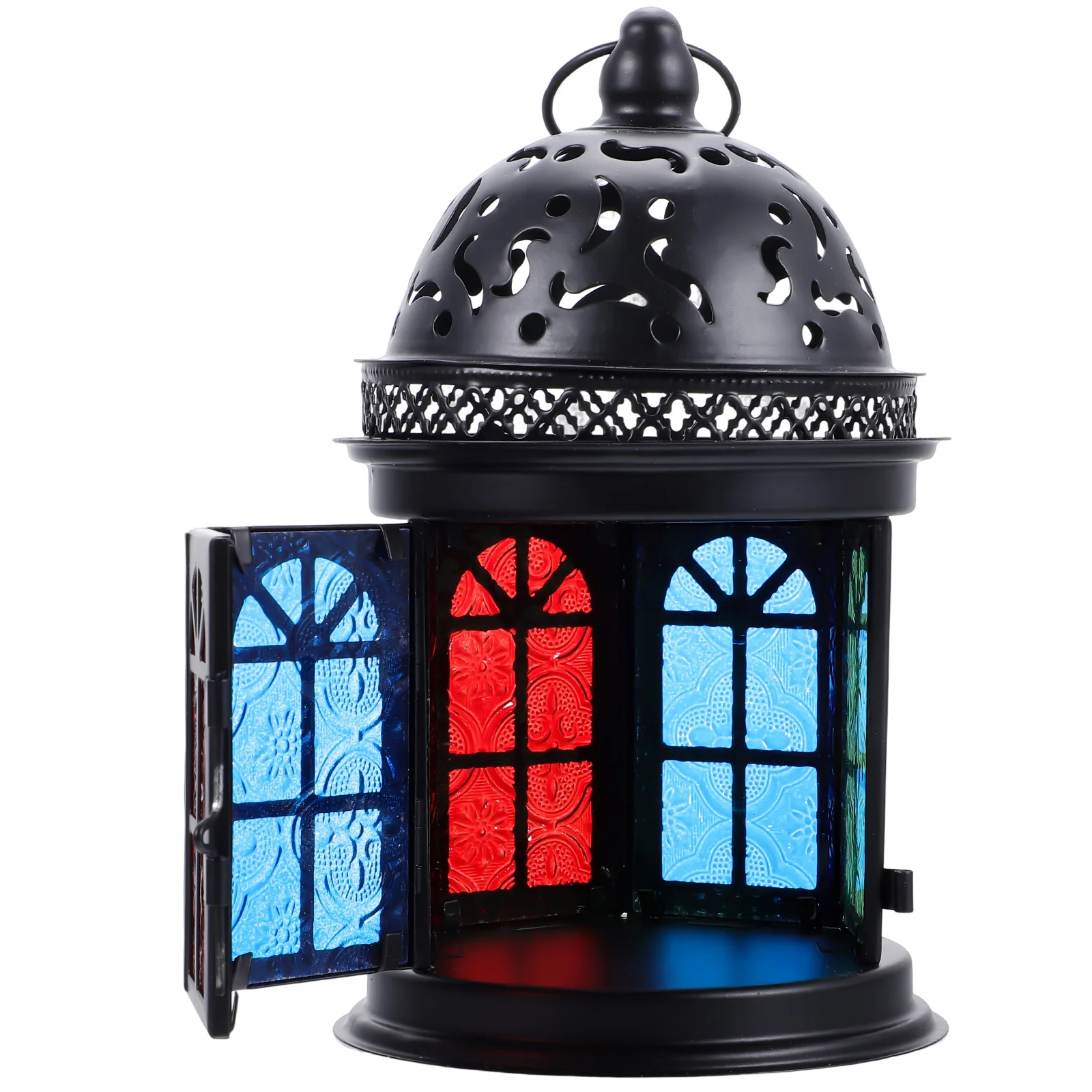 

Vintage Hanging Lantern Metal Decorative Lantern Holder for Pillar Candles Indoor Outdoor Use Lanterns Decorative