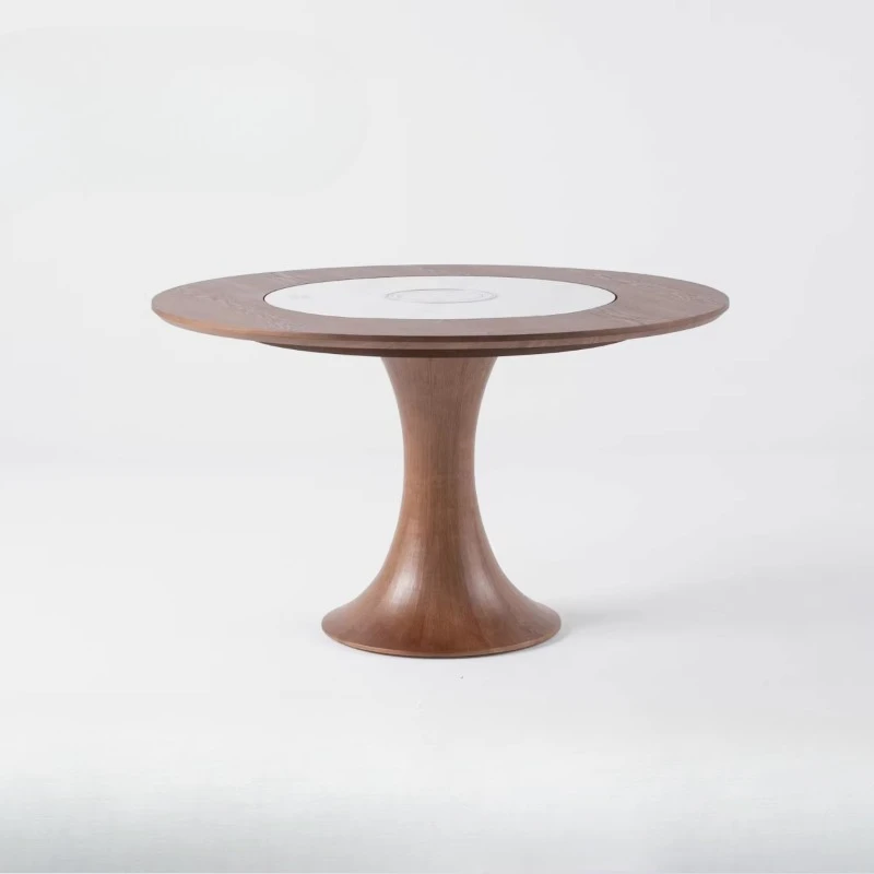 Premium dining table, small household small waist round table
