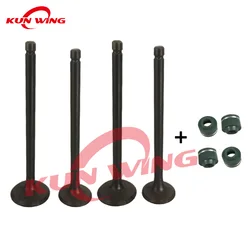 2 Pairs GN 250 Valve Intake Exhaust Valve Stem for Suzuki GN250 DR250 EN250 GN DR EN 250 250cc