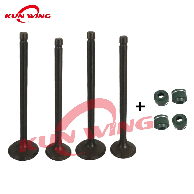 2 Pairs GN 250 Valve Intake Exhaust Valve Stem for Suzuki GN250 DR250 EN250 GN DR EN 250 250cc