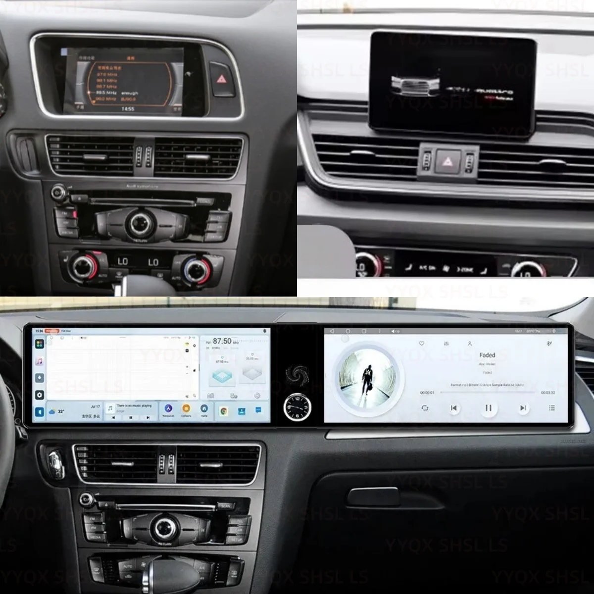 for Audi Q5 2008-2016 Dual Screen 12.3 
