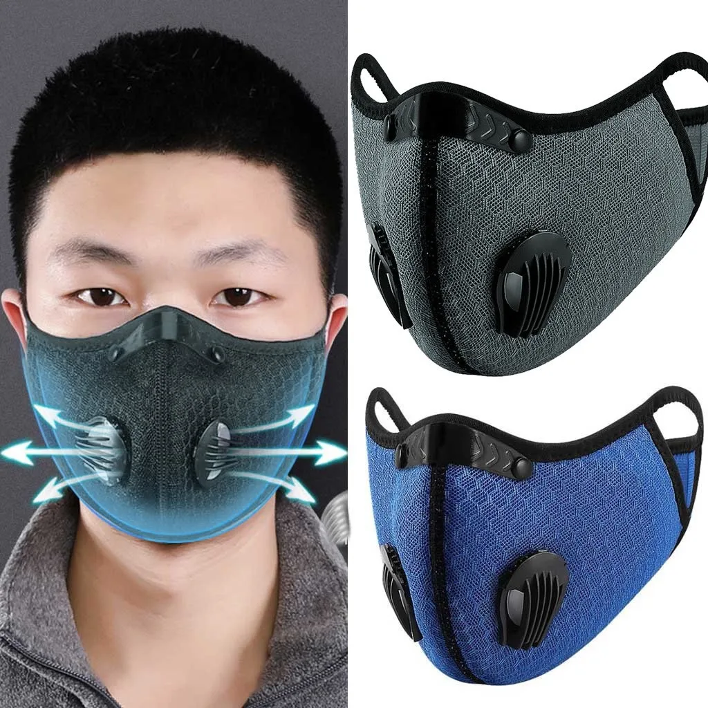 Dual Filter Breathable Dust Mask Fashionable Mask With A Variety Of Color Options Neutral High-Quality Replaceable Filter Mask