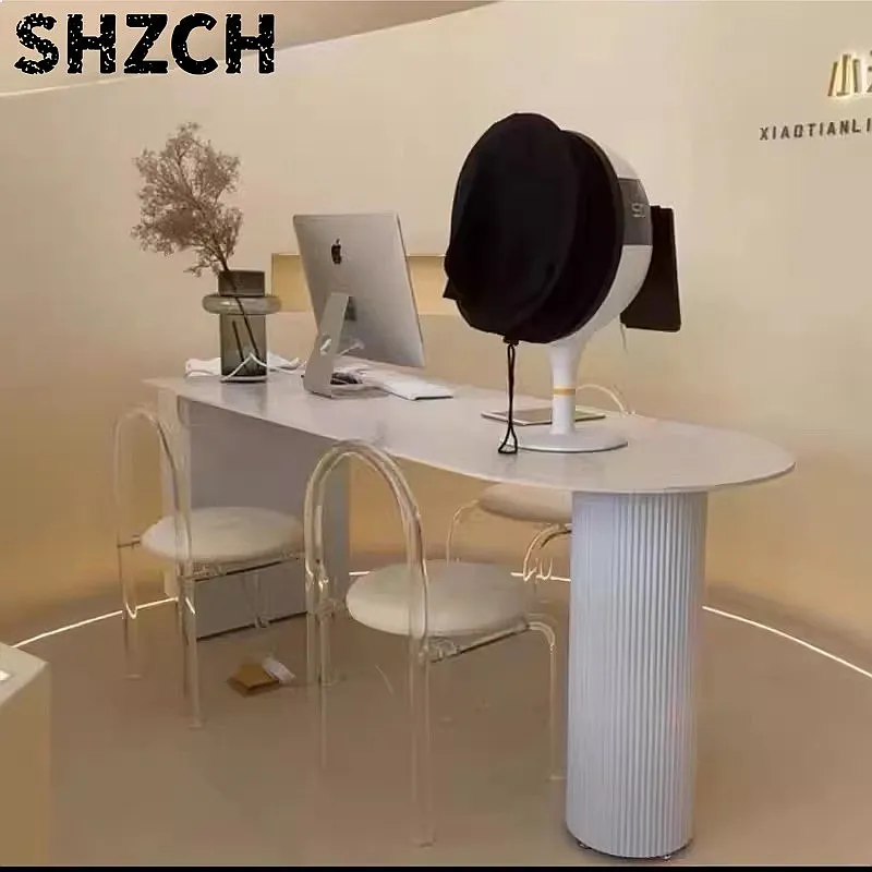 Rock Slab Table Legs Wrought Iron Brackets Cylindrical Oval Dining Base Support